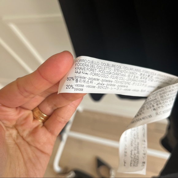 Navy blazer with faint pinstripe - Picture 11 of 12